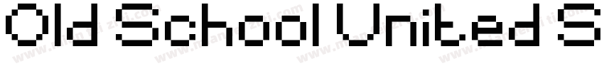 Old School United Stencil字体转换